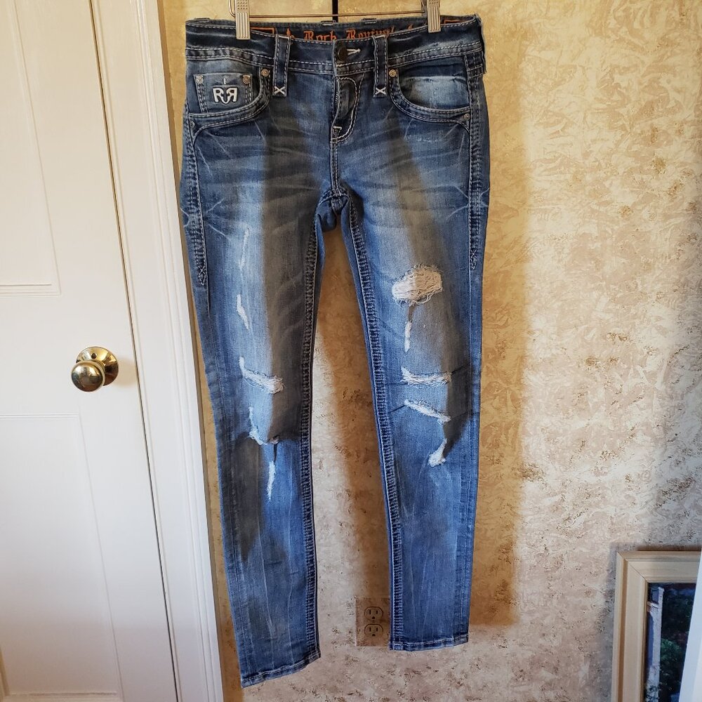 Rock Revival Joyelle Distressed Skinny Jeans